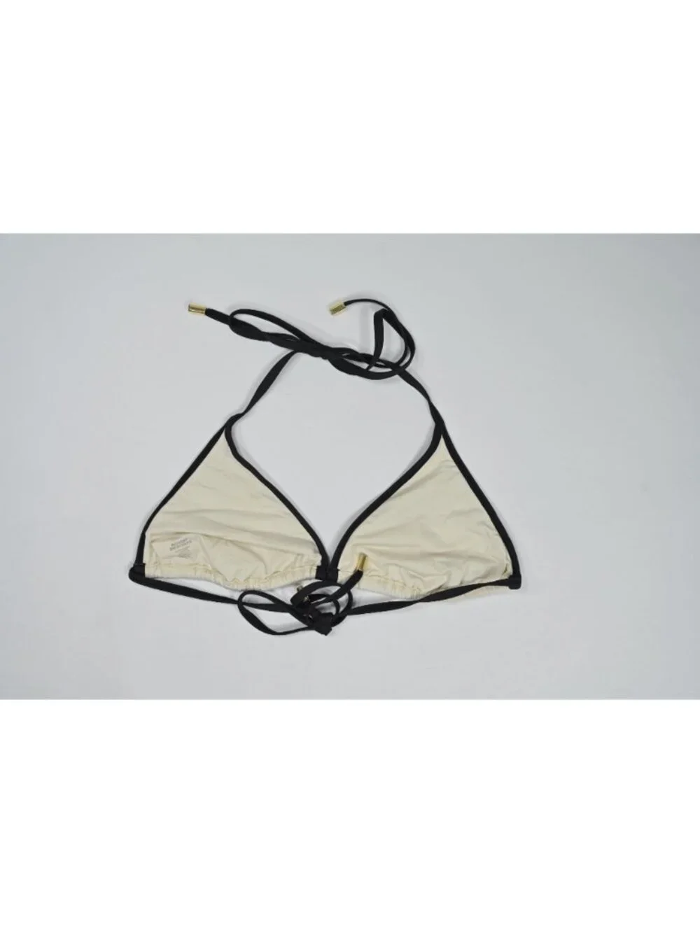 MONDAY Swimwear Palma Top in Ivory/Black